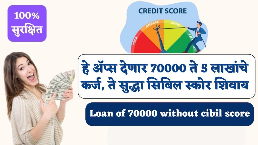 Loan of 70000 without cibil score